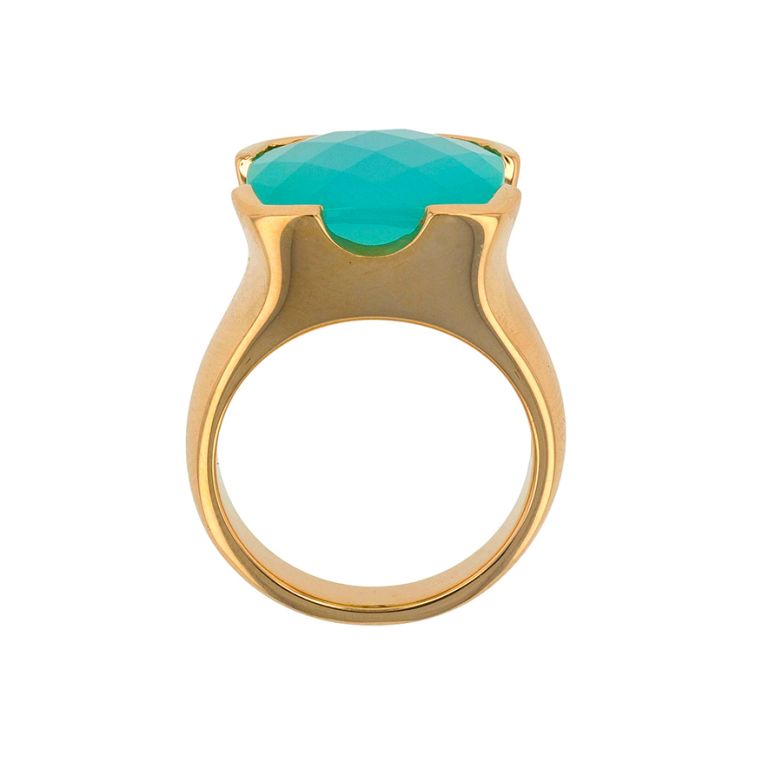 Ring calcedoine 6.08 carats...