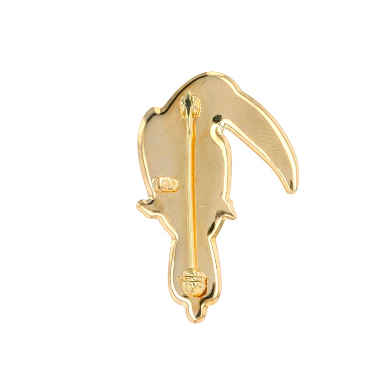 Yellow gold resin toucan...