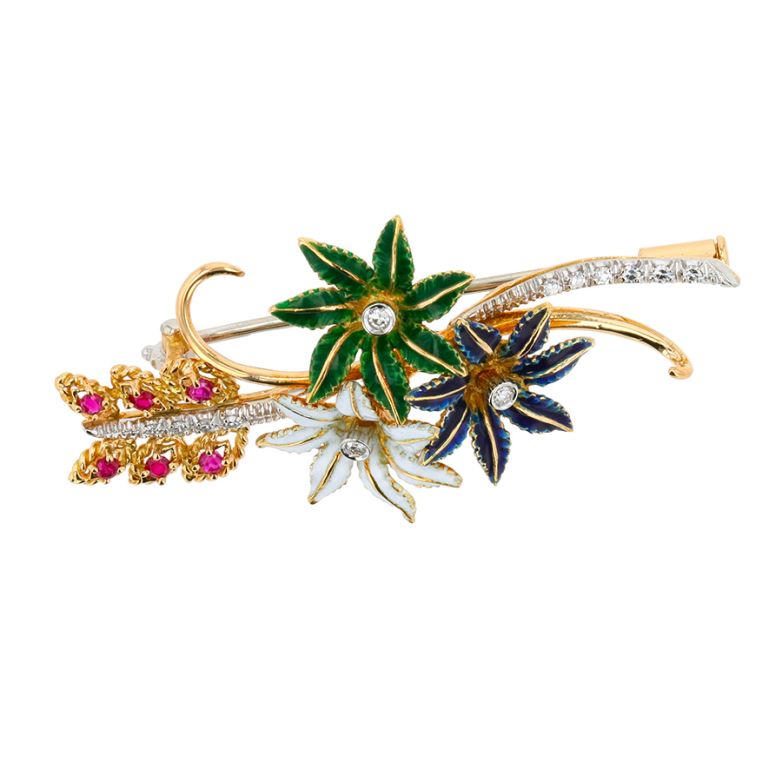 Vintage brooch synthetic...