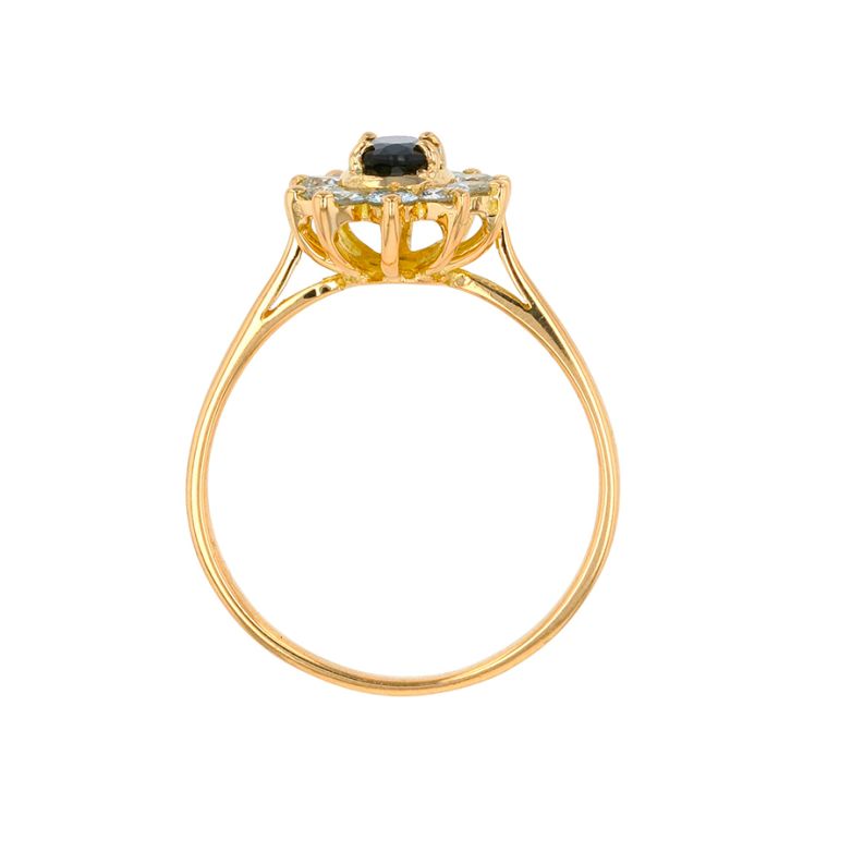 Sapphire daisy ring 0.46...