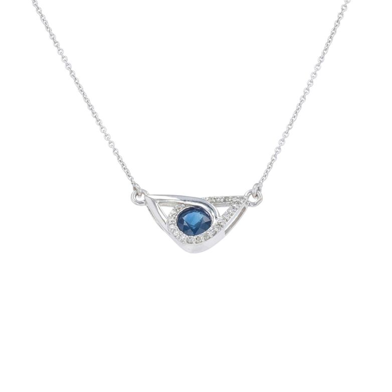 Necklace sapphire 0.66...