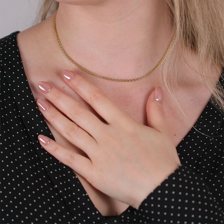 Fancy mesh necklace yellow...
