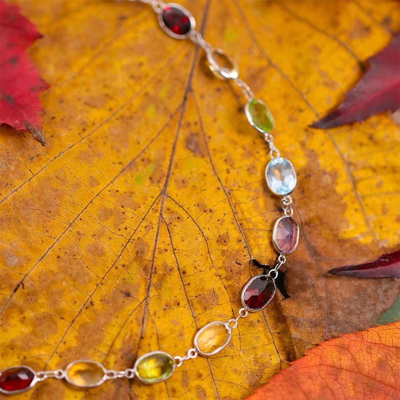 Multi-colored gemstone...