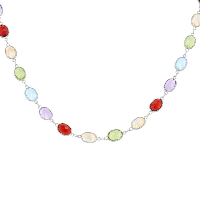 Multi-colored gemstone...