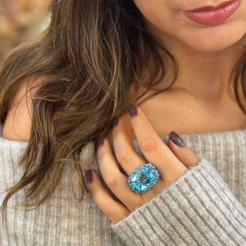 Topaz ring 28.93 carats...