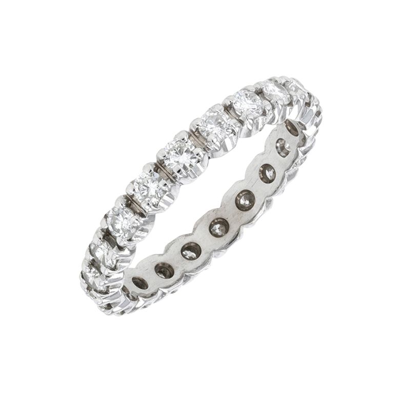 Wedding ring, full diamond...