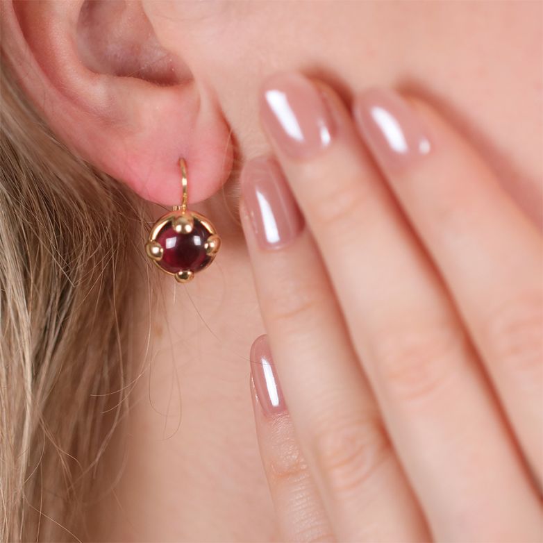 Tourmaline sleeper earrings...