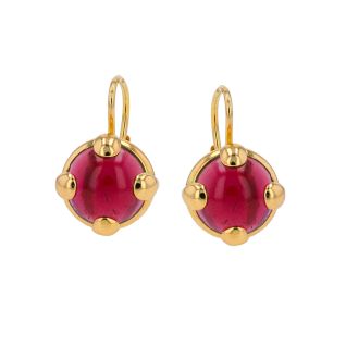 Tourmaline sleeper earrings...