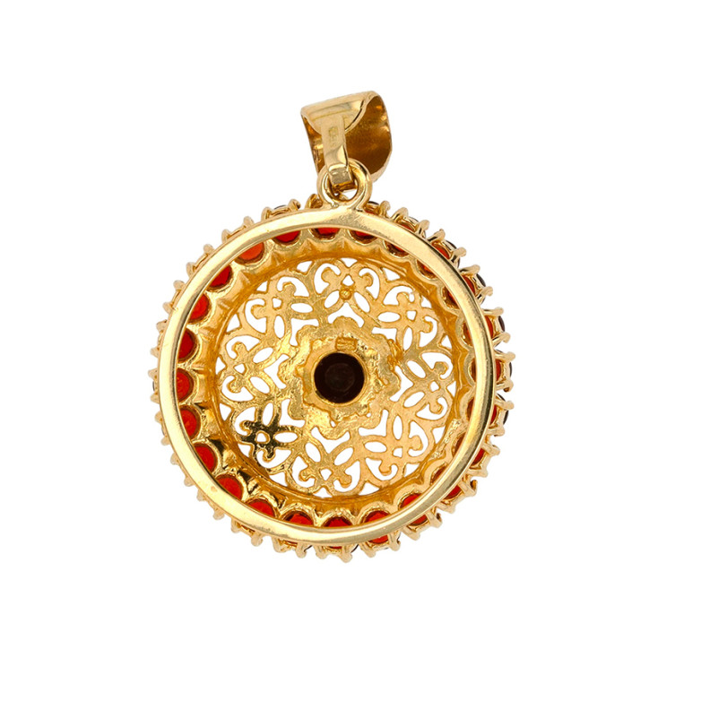 Vintage garnet pendant 1.68...