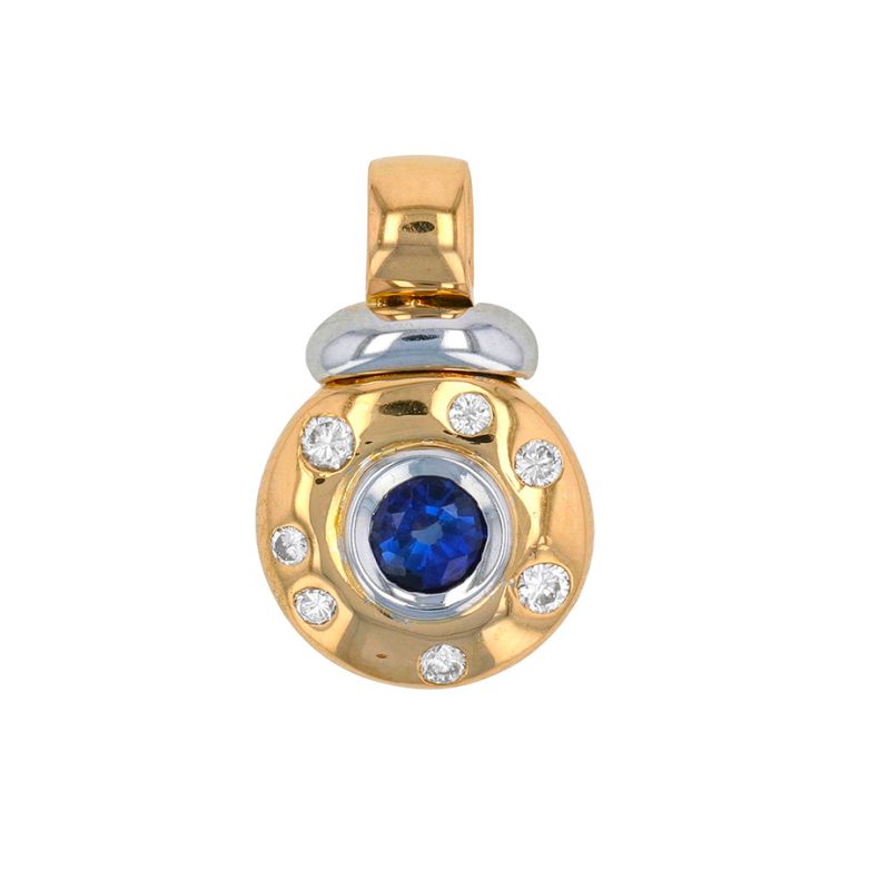 Pendant sapphire 0.67 carat...