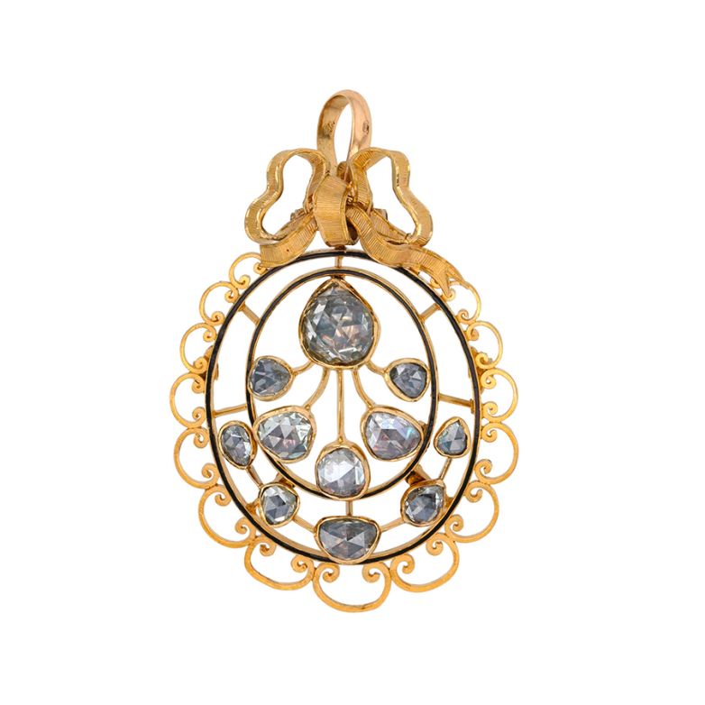 Antique diamond rose...