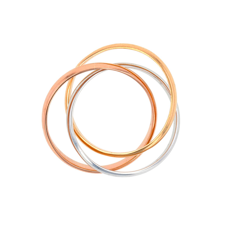Yellow, pink and white gold...