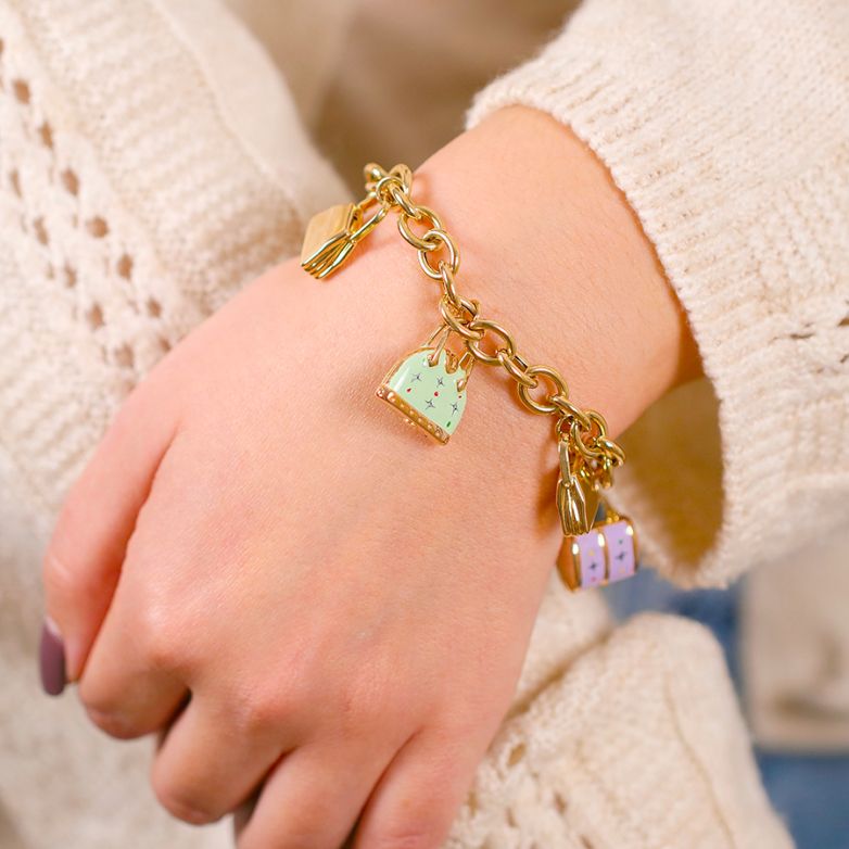 Handbag charm bracelet...