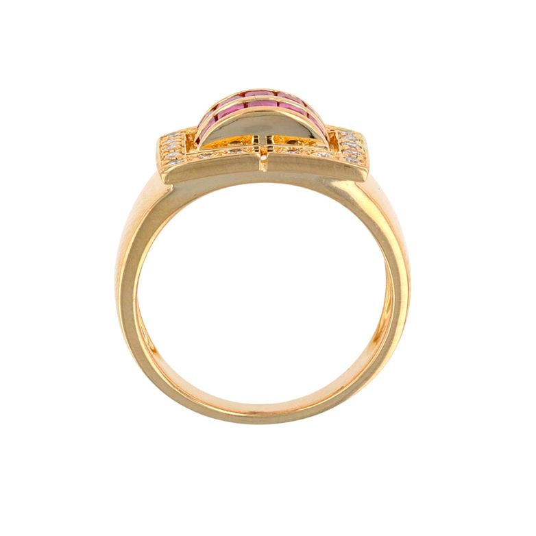 Vintage ring synthetic ruby...