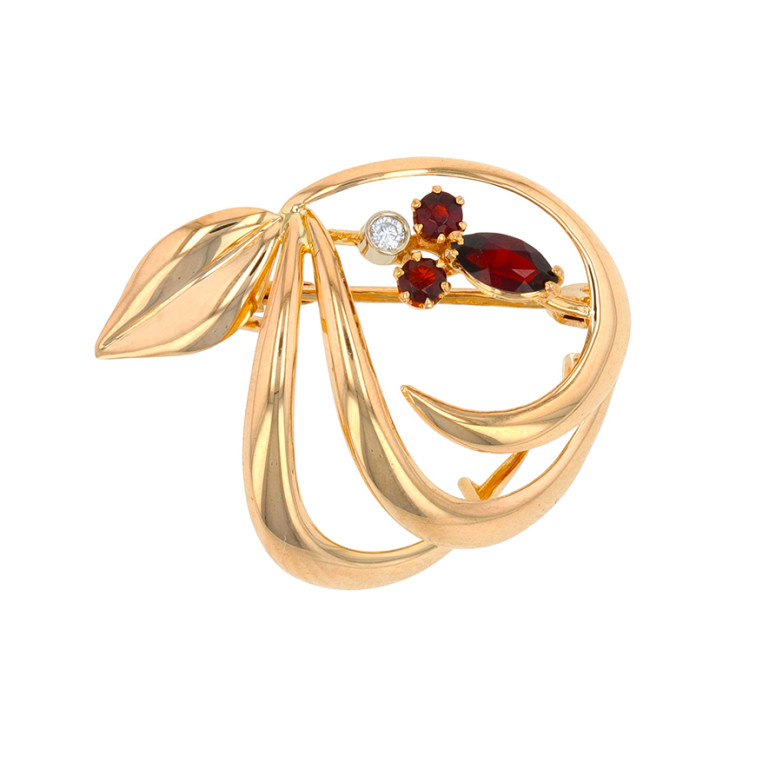 Vintage diamond and garnet...
