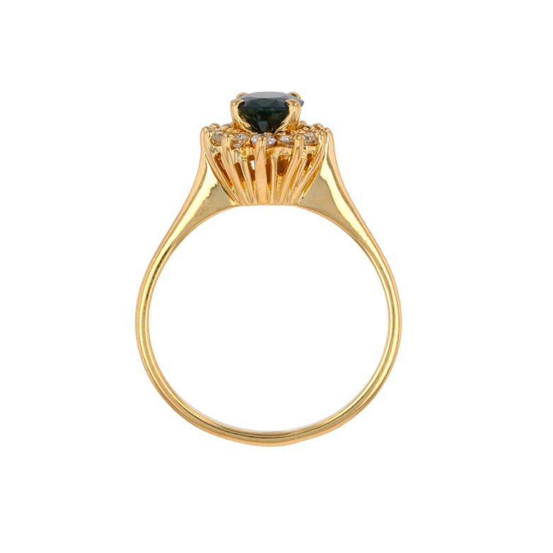 Ring daisy sapphire 0.60...