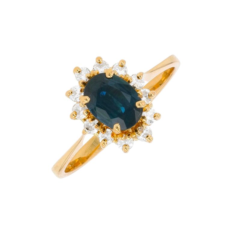 Ring daisy sapphire 0.60...