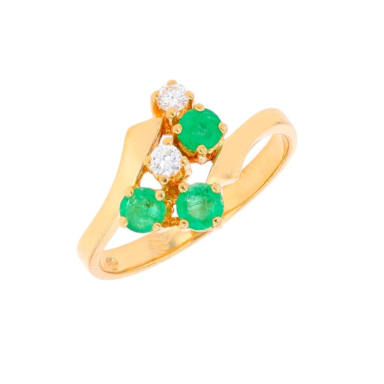 Ring emeralds 0.54 carat...