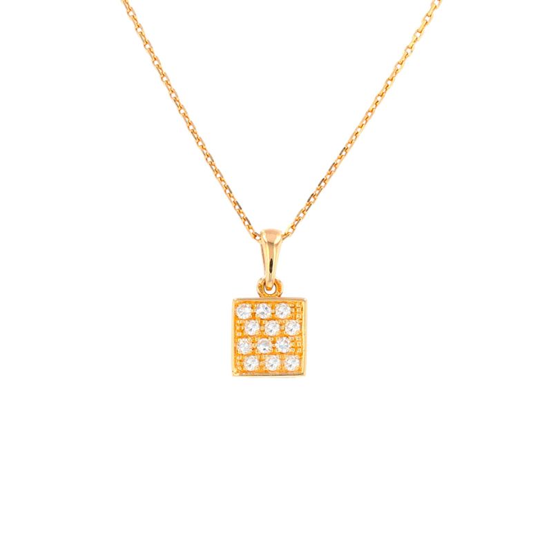Necklace diamonds 0.18...