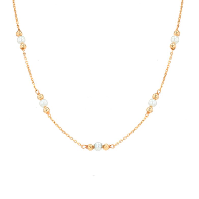 Yellow gold cultured pearl...