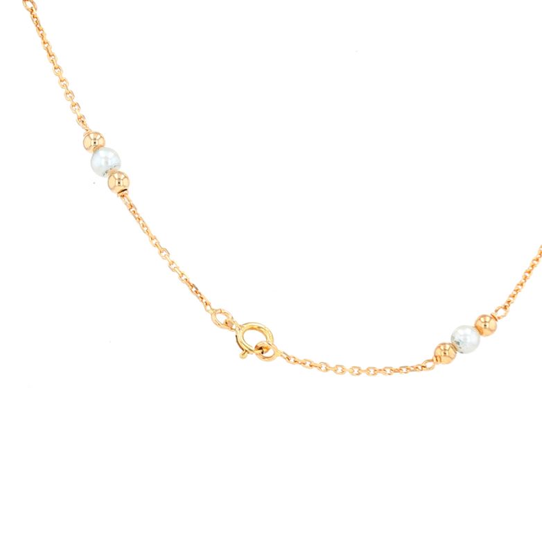 Yellow gold cultured pearl...