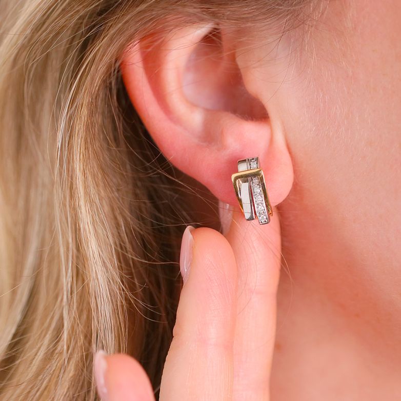 Earrings diamonds 0.06...