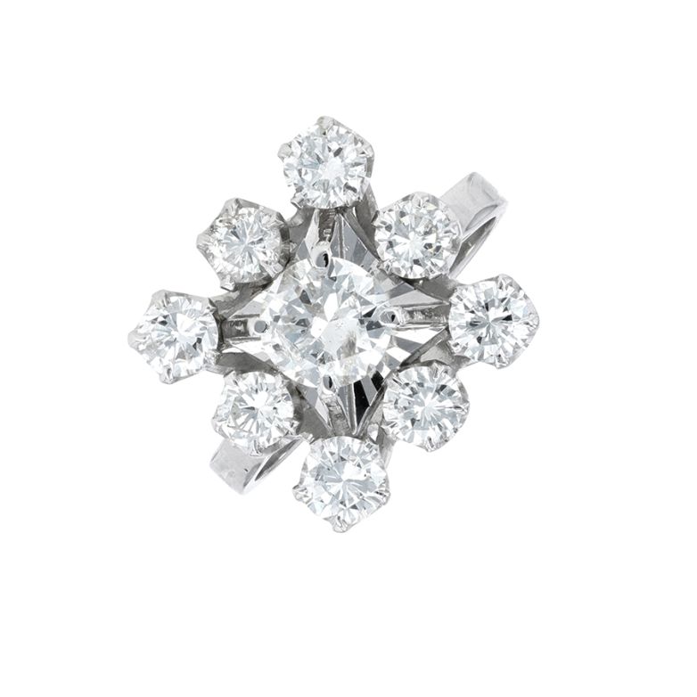 Vintage ring diamonds 2.94...
