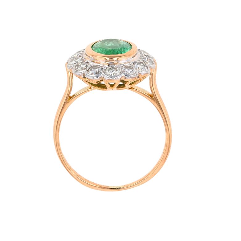 Bague marguerite émeraude...