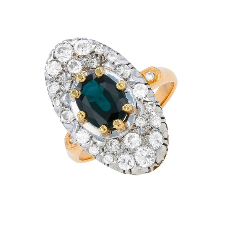 Bague vintage saphir 1.92...
