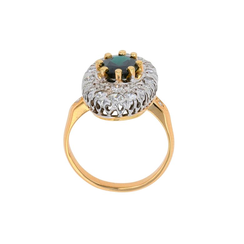 Bague vintage saphir 1.92...