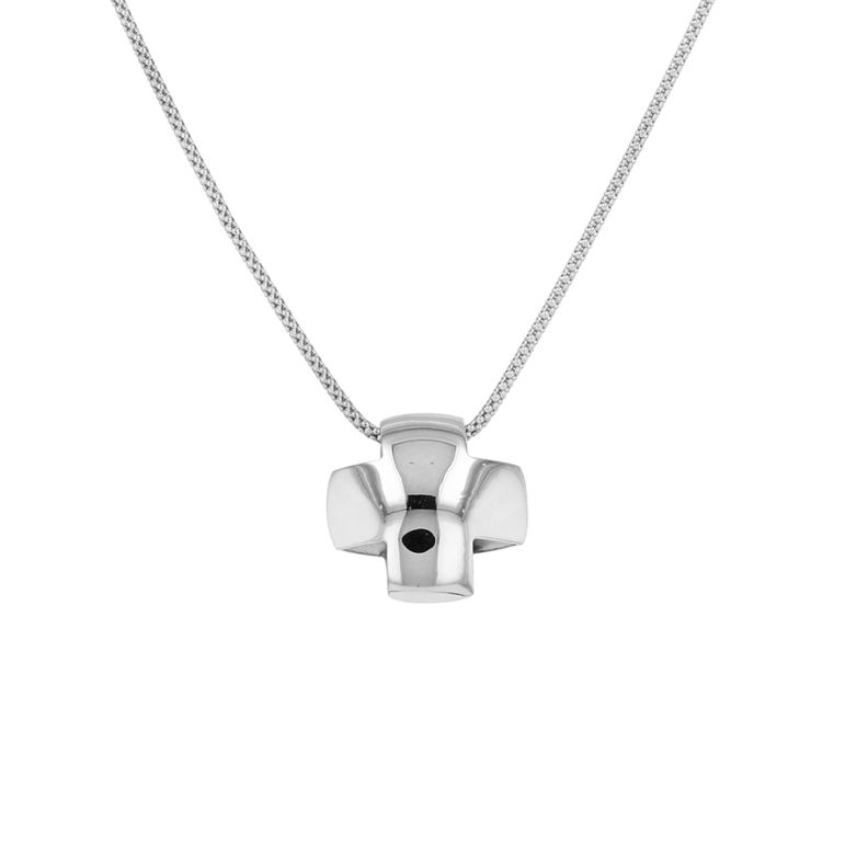 White gold cross necklace...