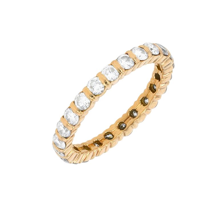 Wedding ring, full diamond...
