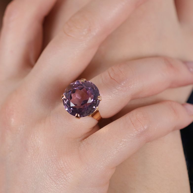 Vintage amethyst ring 17.64...