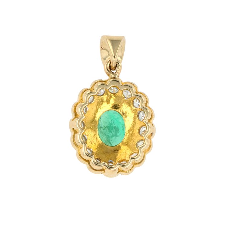 Pendant emerald 1.10 carat...