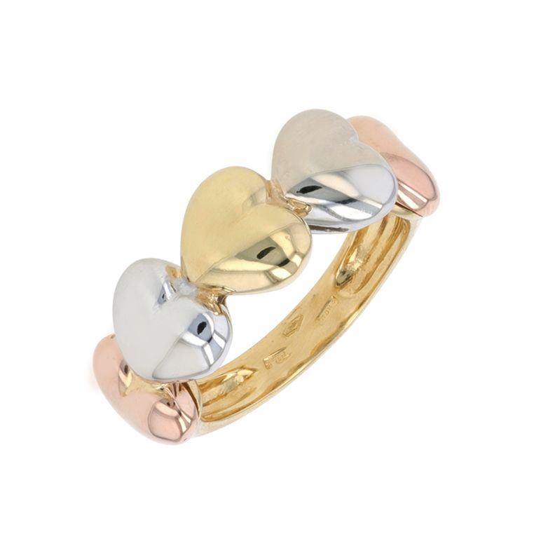 Yellow, pink and white gold...