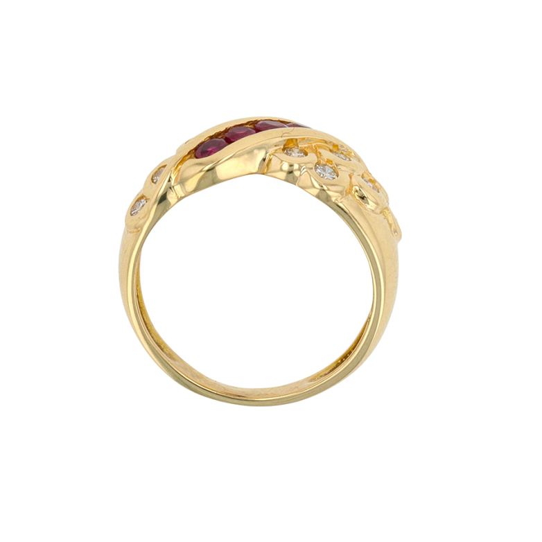 Ring ruby 0.45 carat and...