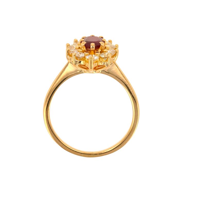 Ring marguerite ruby 0.43...