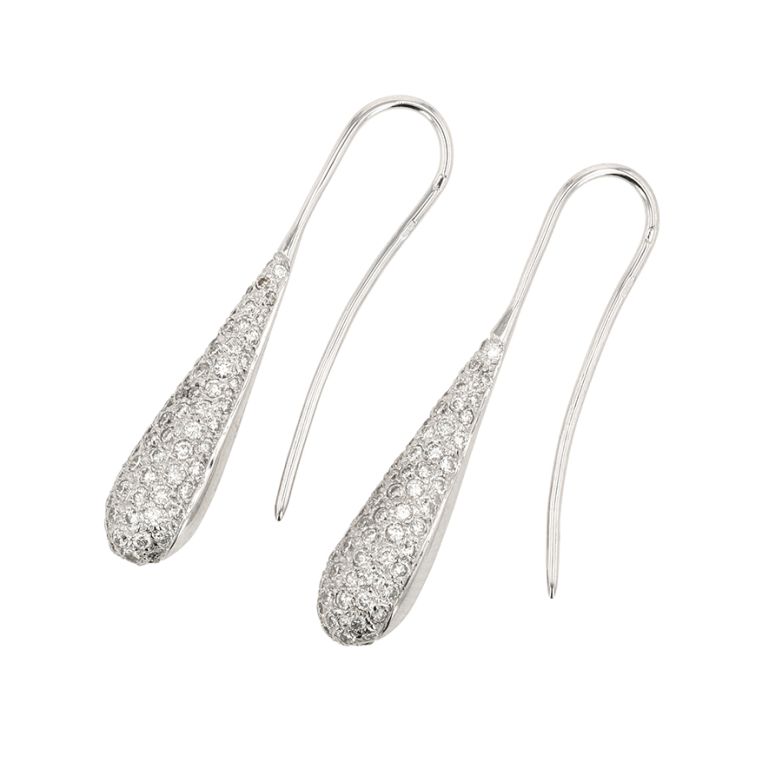 Drop earrings diamonds 1.58...