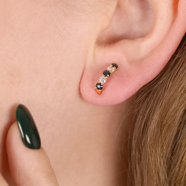 Earrings sapphires 0.48...