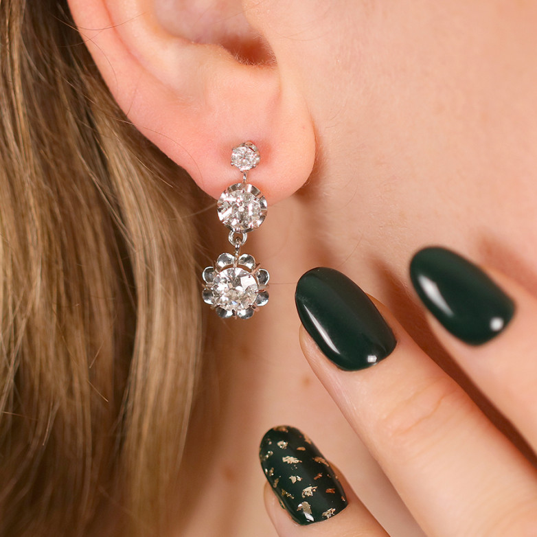Vintage earings diamonds...