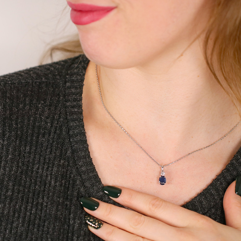 Necklace sapphire 1.75...