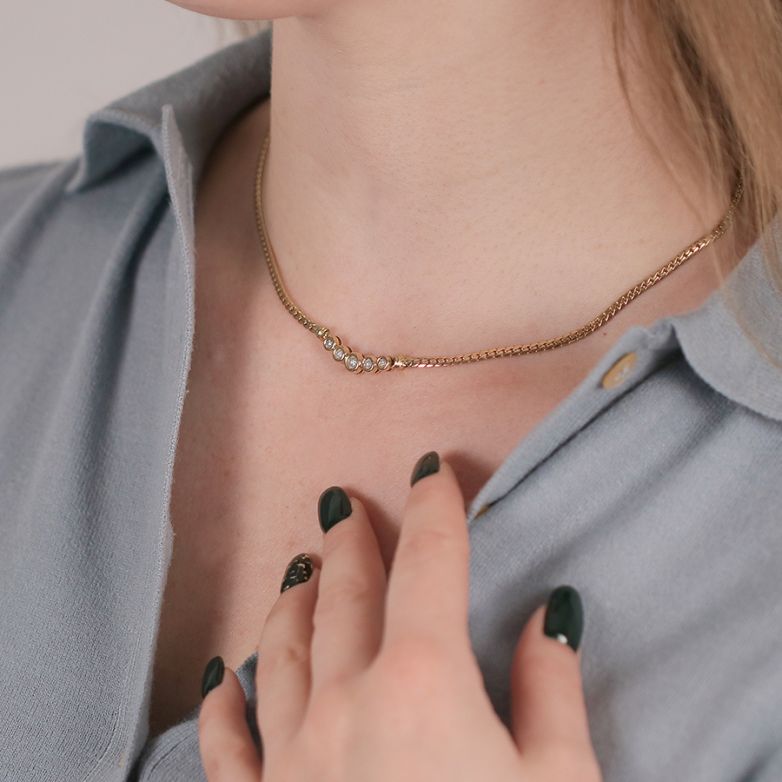 Necklace diamonds 0.30...