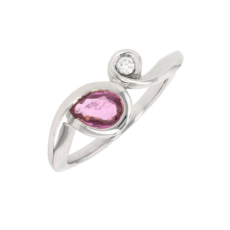 0.53 carat sapphire and...