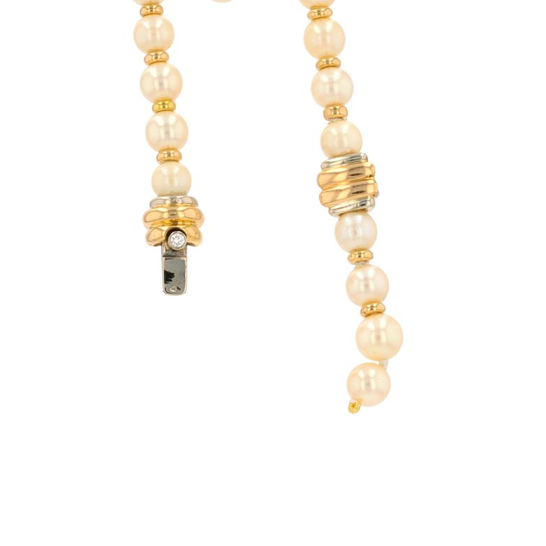 Pearl and diamond necklace...