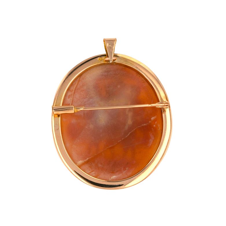Vintage yellow gold Cameo...