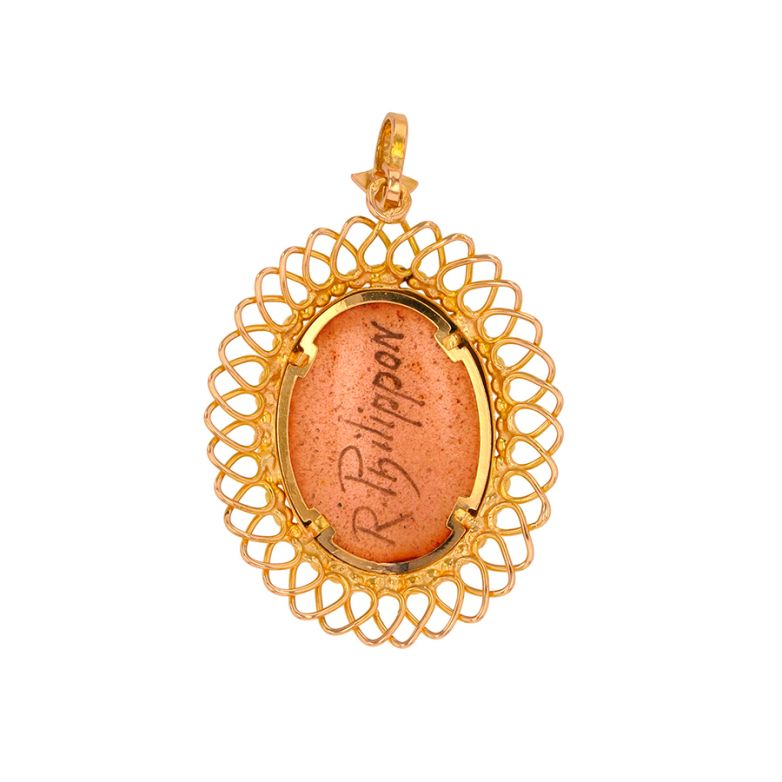 Vintage pendant yellow gold...