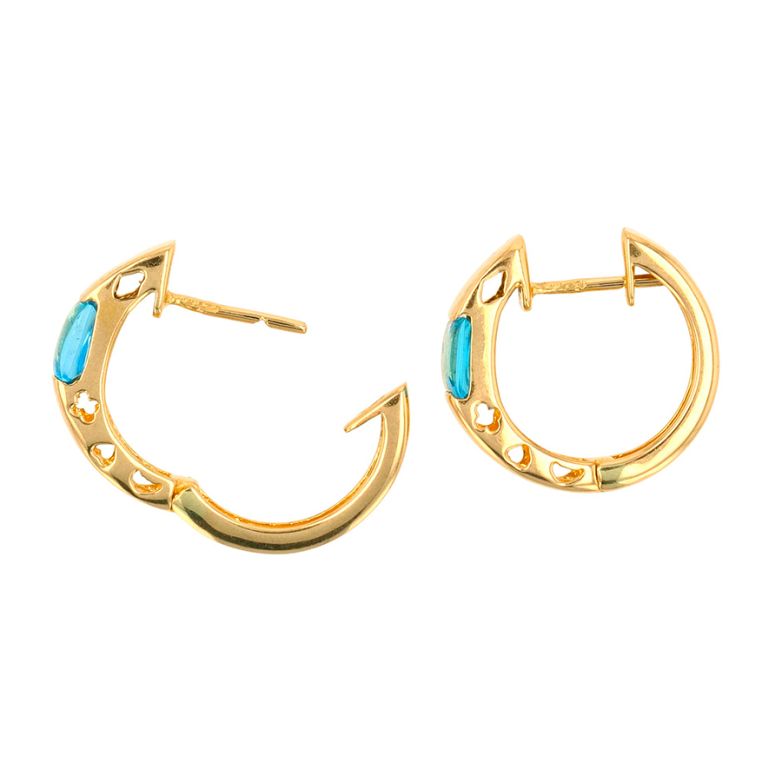 Earrings topaz 1.40 carat...