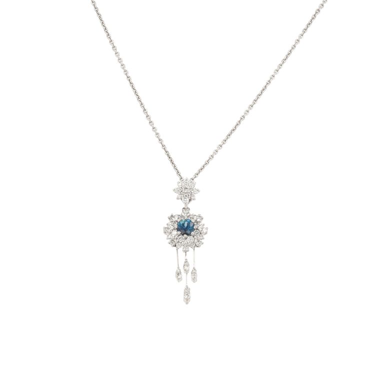 Necklace sapphire 0.43...