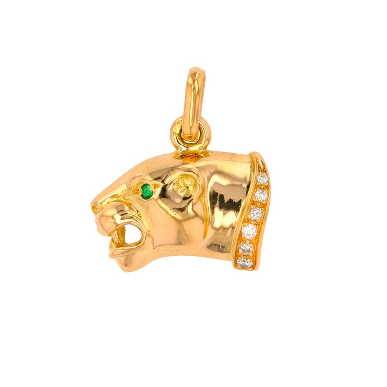 Emerald panther pendant...