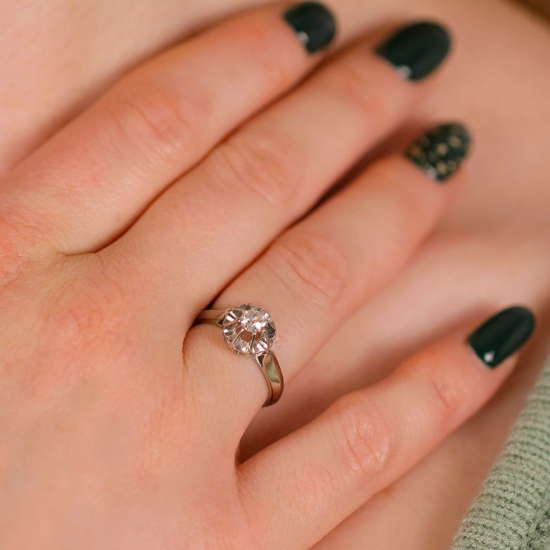 Solitaire vintage diamond...